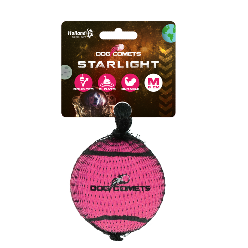 Hondenspeeltje Starlight Tennisbal M Roze