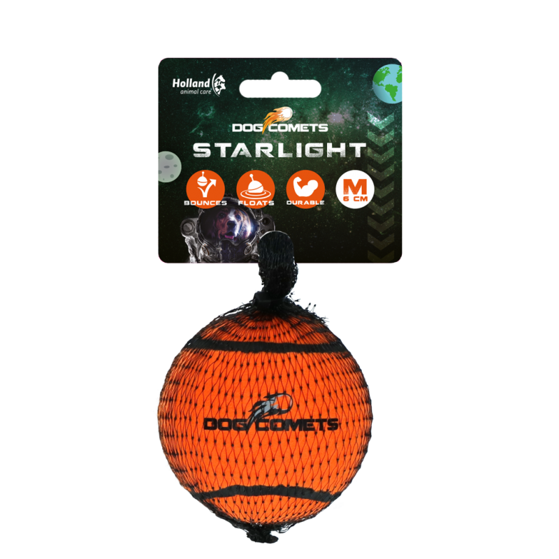 Hondenspeeltje Starlight Tennisbal M oranje