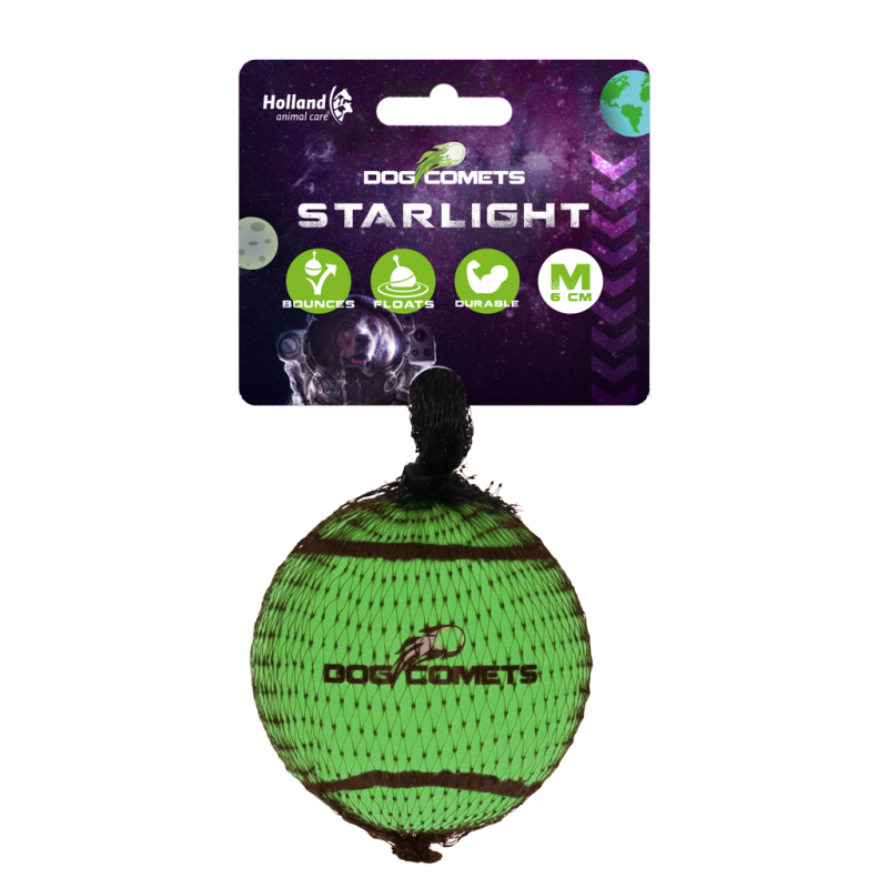 Hondenspeeltje Starlight Tennisbal M groen