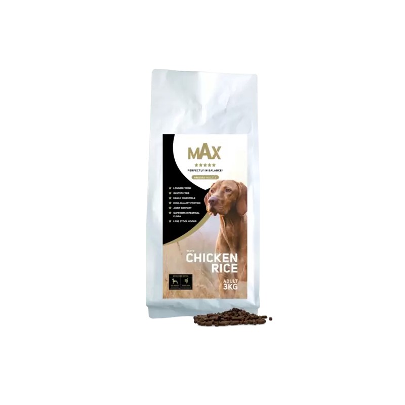 Max Adult geperste brokken kip & rijst 3kg