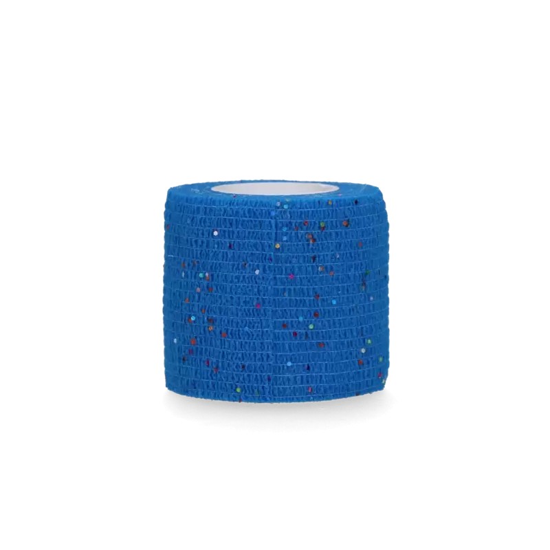 Bandage animal blauw glitter profi 5 cm