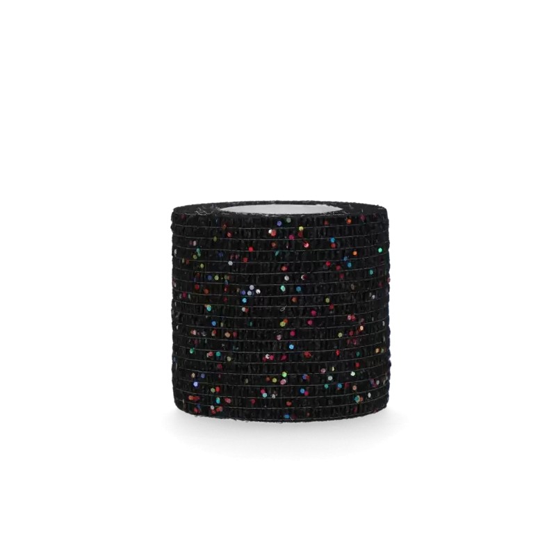 Bandage animal zwart glitter profi 5 cm