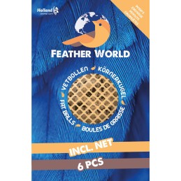 Feather World Pinda vetbol in net 6 stuks