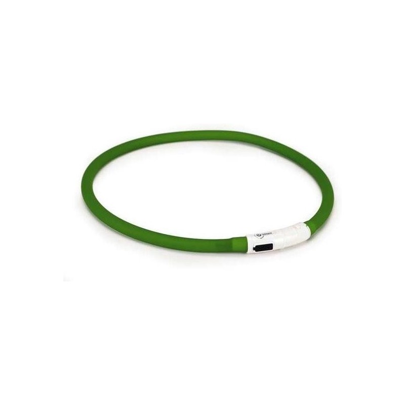 Honden veiligheidshalsband groen 70cm