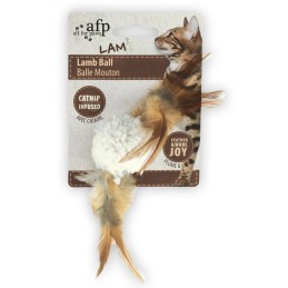 Kattenspeelbal wol met vogelgeluid en catnip