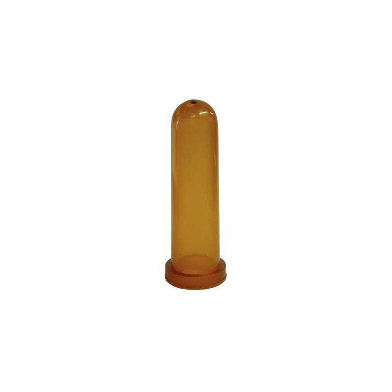 Kalverspeen latex O gat honingkleur 10cm