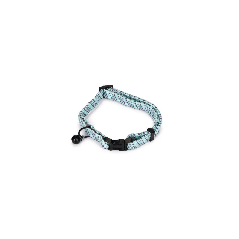 Kattenhalsband blauw nylon 33x1x0,2 cm