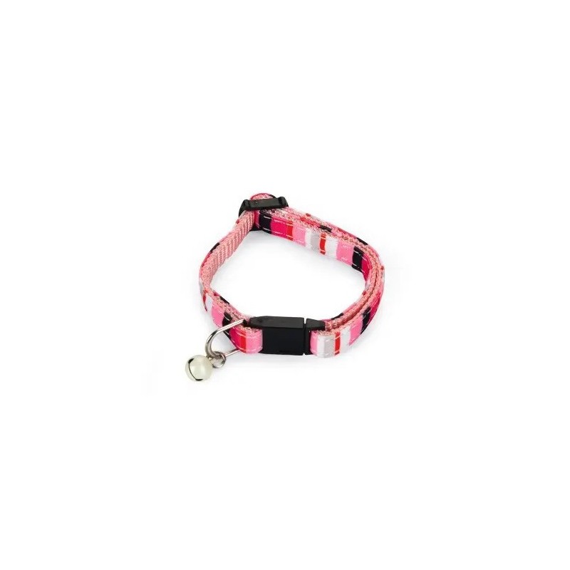 Kittenhalsband Joy nylon roze 23x0,8x0,2 cm