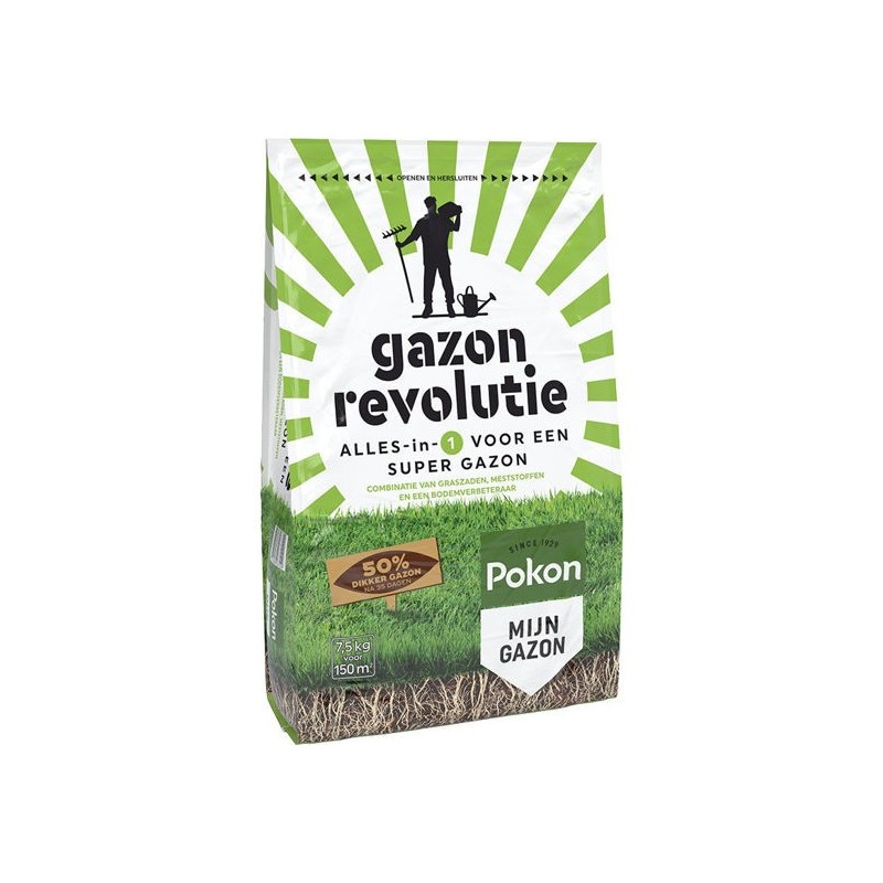 Gazon Revolutie 7,5kg voor 150m2