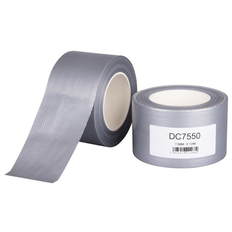 Duct tape grijs 75mm x 50m