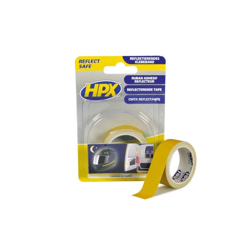 Reflecterende tape geel 19mm 1.5 m