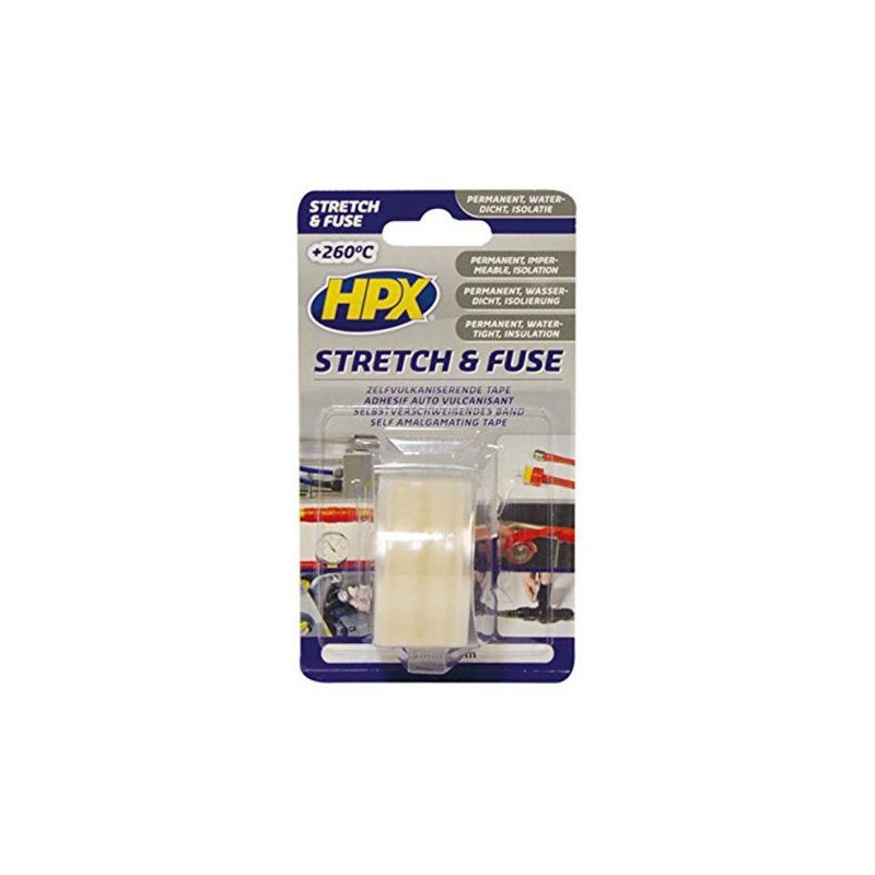 Stretch & Fuse reparatietape siliconen transparant 25mm x 3m