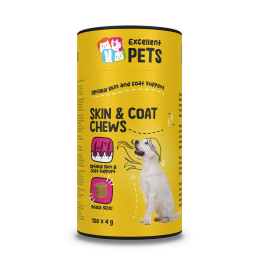 Skin & Coat Chews 120 stuks Excellent Pets