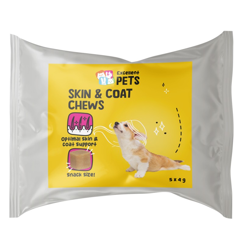 Skin & Coat Chews 5 stuks Excellent Pets