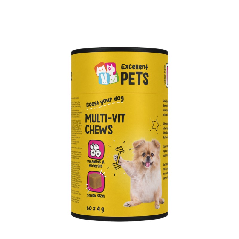 Multi-Vit Chews 60 stuks Excellent Pets