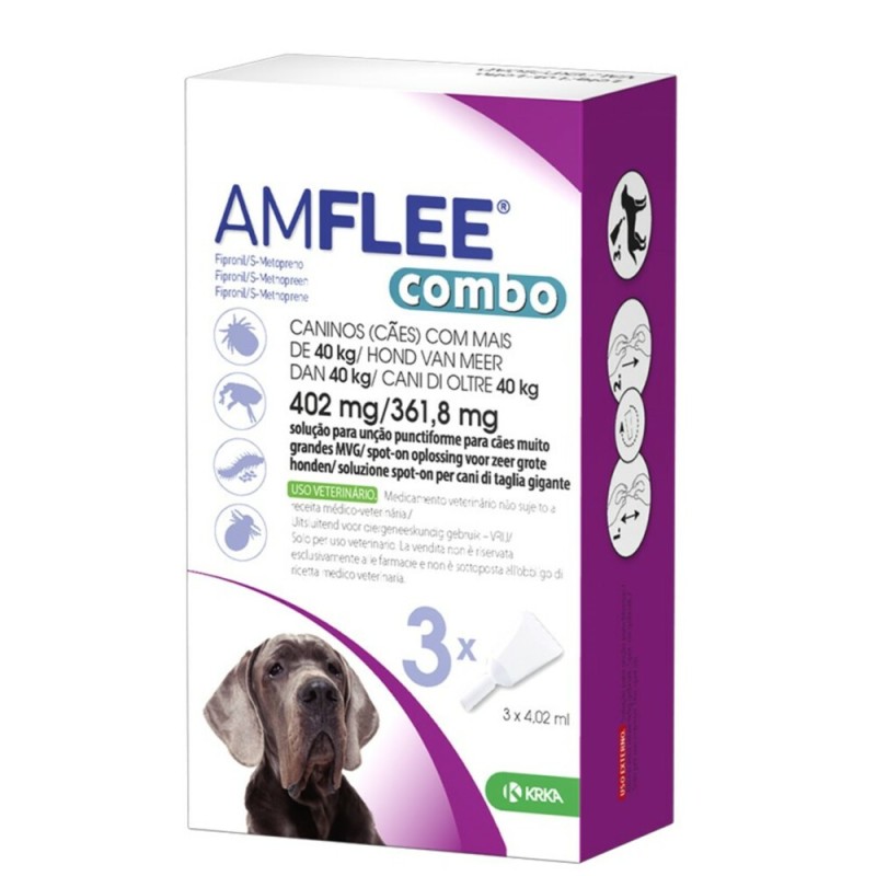 Amflee Combo Hond X-large vlooien en teken druppels