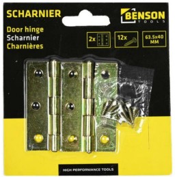 Scharnieren 63.5 x 40 mm 2 stuks