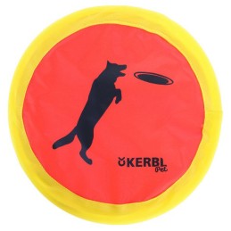 Nylon frisbee 24 cm neonkleur