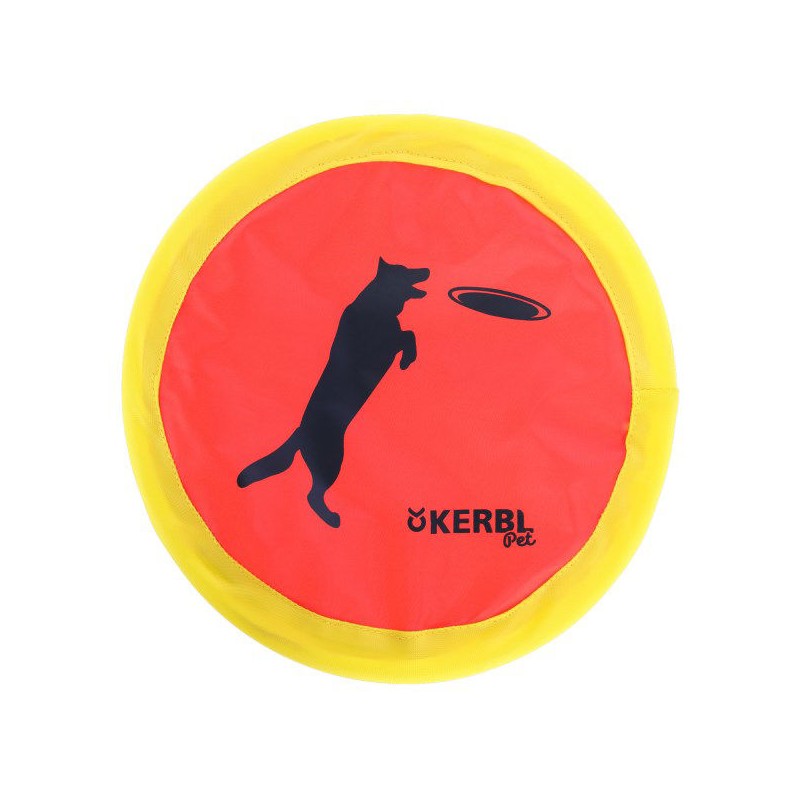 Nylon frisbee 24 cm neonkleur