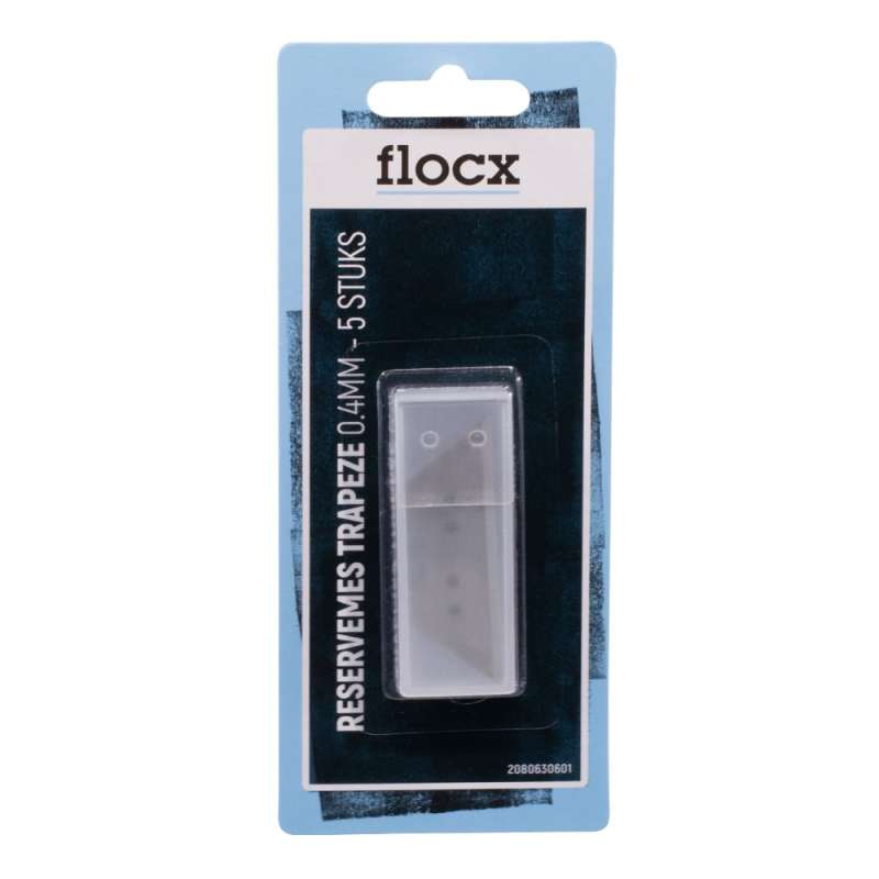 Flocx reservemes trapeze vorm 0.4mm 5 stuks