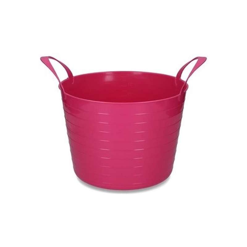 Flexibele emmer roze 14L