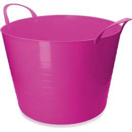 Flexibele emmer roze 65L