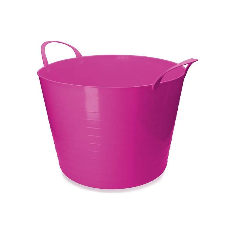 Flexibele emmer roze 65L