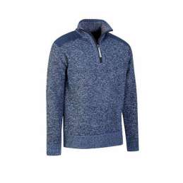 Björnson gebreide pullover Liam gevoerd donkerblauw