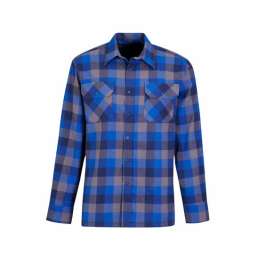 Flaneloverhemd Dawson ruit blauw/zwart Storvik