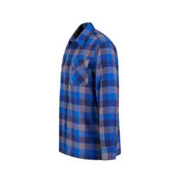 Flaneloverhemd Dawson ruit blauw/zwart Storvik