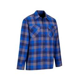 Flaneloverhemd Dawson ruit blauw/zwart Storvik