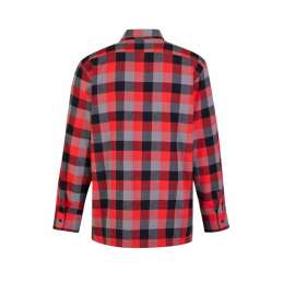 Flaneloverhemd Dawson ruit rood/zwart Storvik