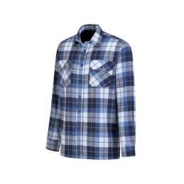 Flaneloverhemd Dawson ruit blauw/wit Storvik