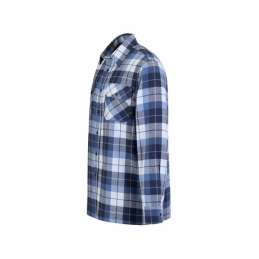 Flaneloverhemd Dawson ruit blauw/wit Storvik