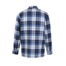 Flaneloverhemd Dawson ruit blauw/wit Storvik