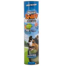 Chuckit Sniff Fetch Ball M 4 stuks met pindakaas en bacongeur