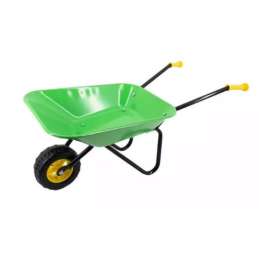 Kinderkruiwagen met metalen bak groen