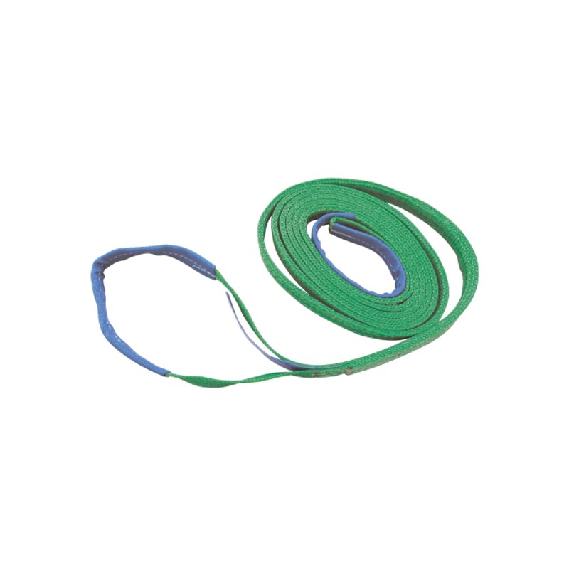 Hijsband 2-laags groen 4m/ 60mm 2 ton