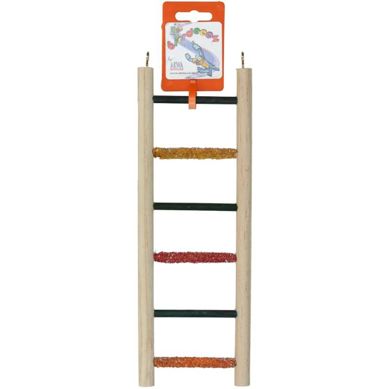 Birrdeeez Houten ladder Parkiet 6 treden