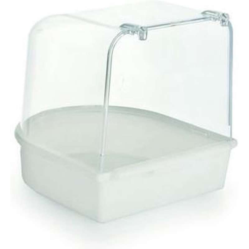 Badhuisje plastic Wit 13x13x13 cm