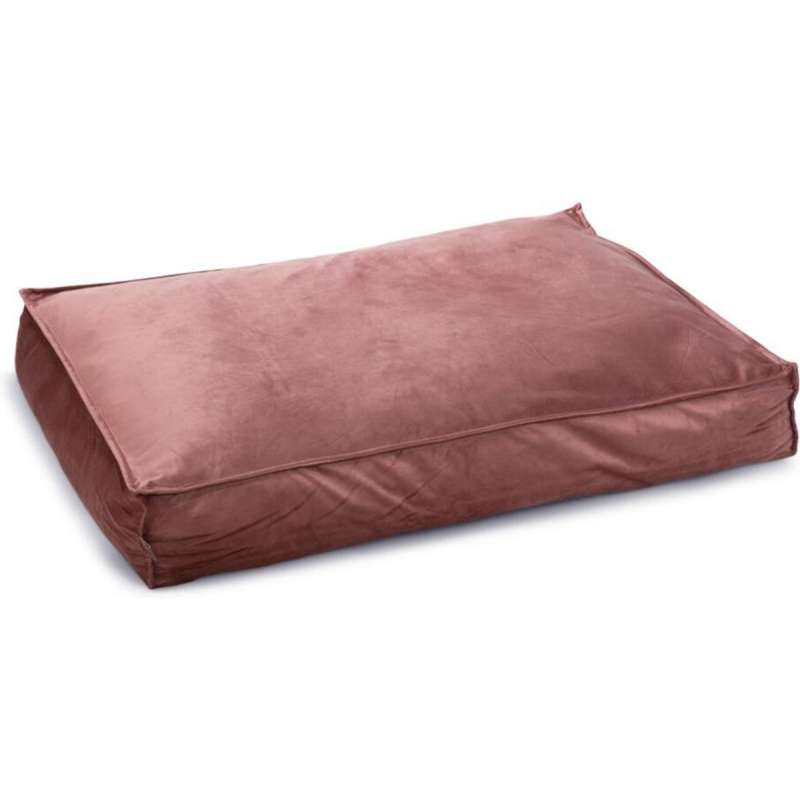 Hondenkussen Nalino fluweel roze 100 x 70 x 15 cm