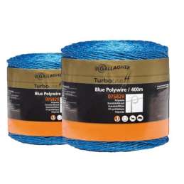 Blauw schrikdraad duopack 2 x 400 meter