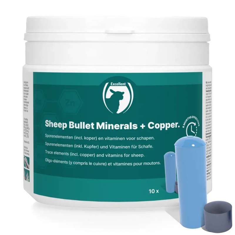 Excellent Sheep Bullet Minerals + Koper 10st