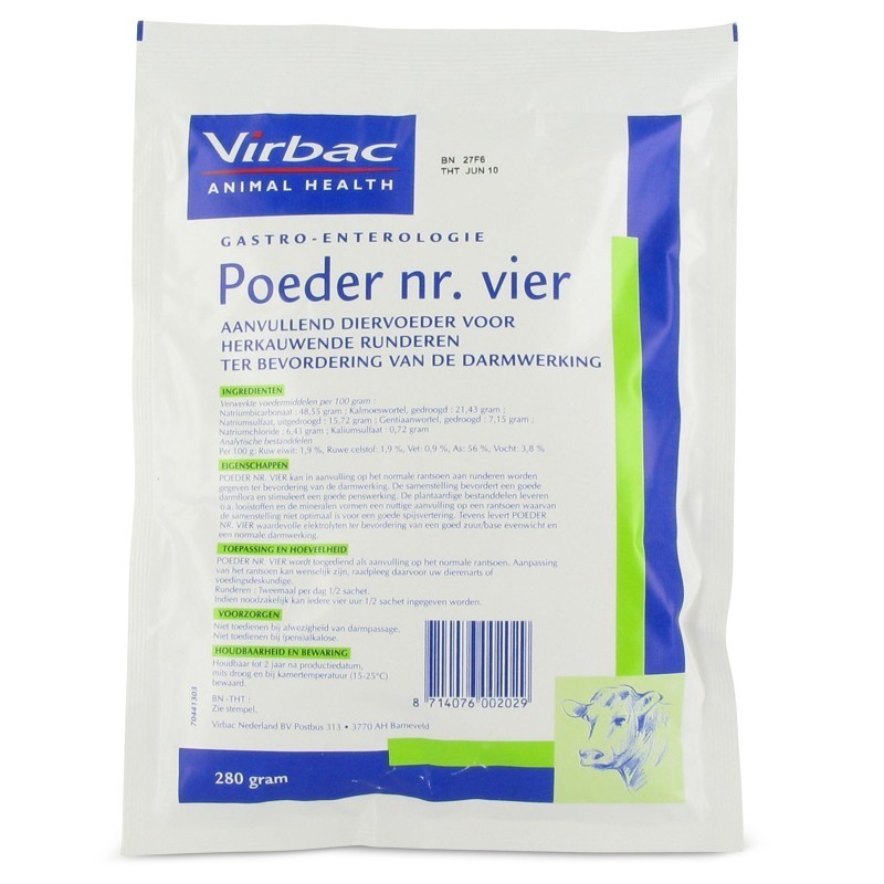 Poeder nr. vier 10x140gr.