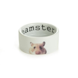 Hamster voerbak 7.5 x 4 cm keramiek