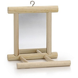 BZ Houten spiegel voor vogels 10 X 10 cm