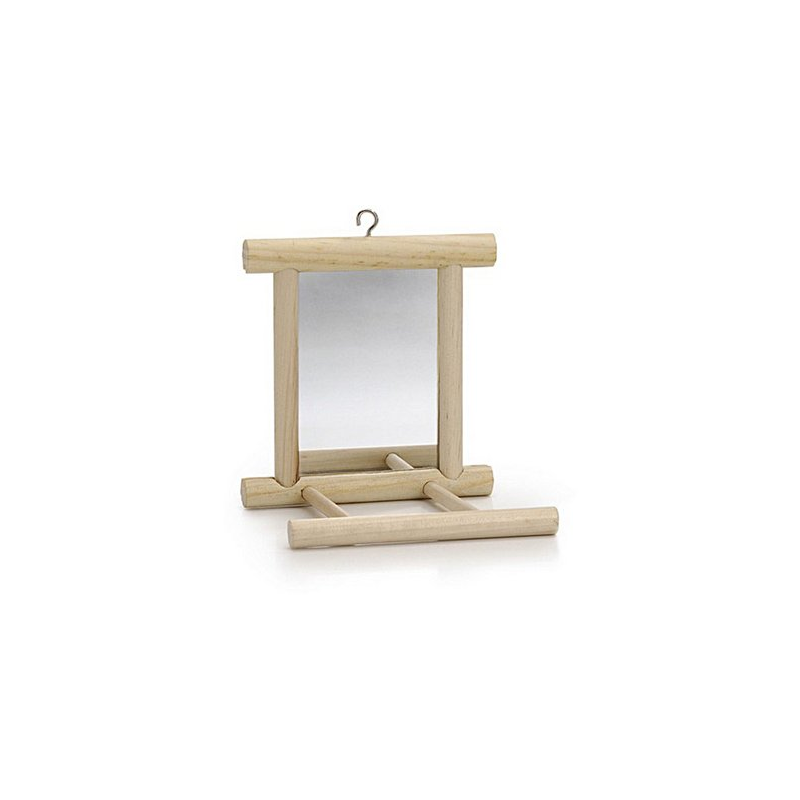 BZ Houten spiegel voor vogels 10 X 10 cm