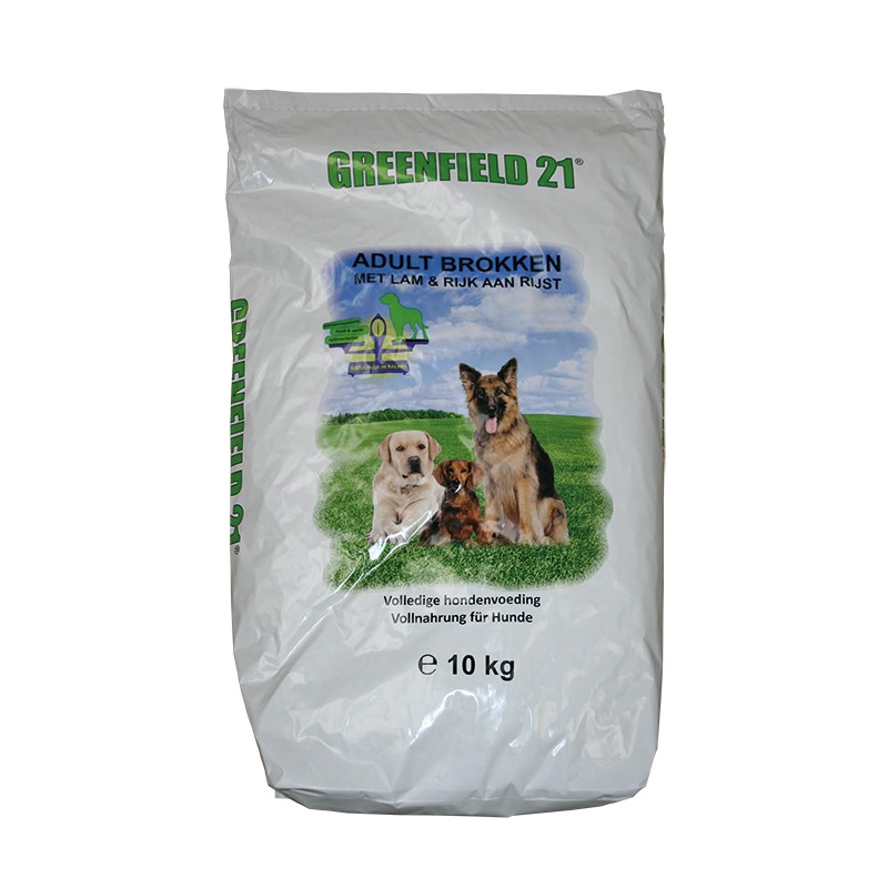 Greenfield 21 adult lam & rijst brokken 10 kg