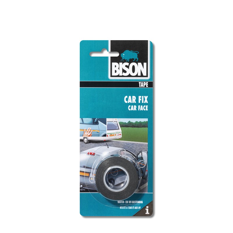 Bison Car Fix tape zwart rol 1.5 m x 19 mm