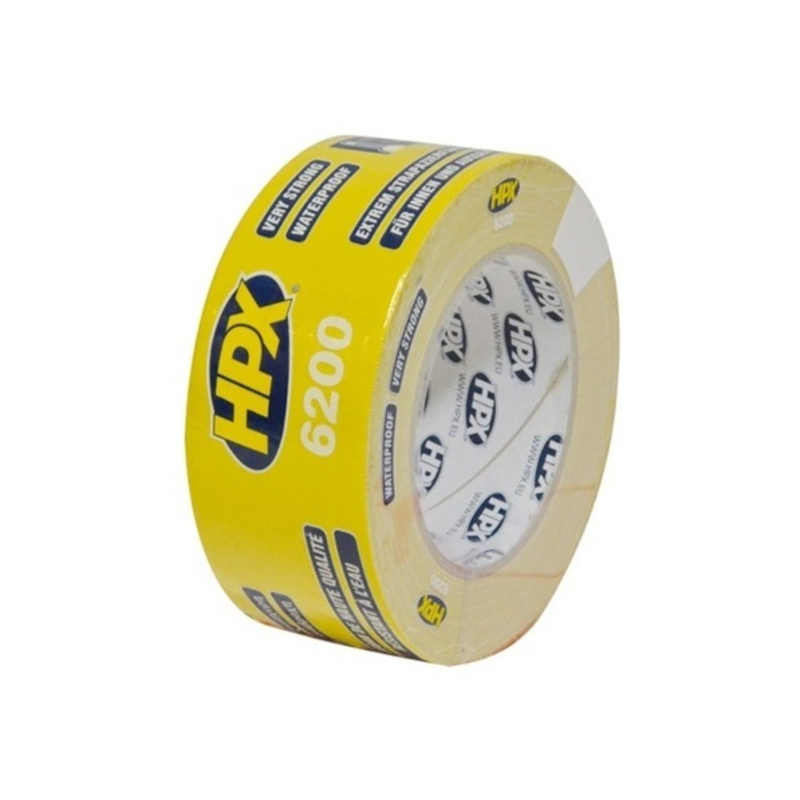 Duct tape pantsertape geel 25 meter